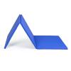 Exercise Mat PU Tri-fold Folding Gymnastics Mat, Home Aerobics Gym Exercise Mat, Thickness 3cm/1.18" Fitness Mat 180x60cm (Color : Blue) view 1