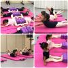 Exercise Mat Folding PU Gymnastics Tumbling, Exercise Mat with Handles, Push-ups, Fitness, Gymnastics Training Mat (Color : Purple1, Size : 180x60cm) view 4