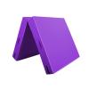 Exercise Mat Folding PU Gymnastics Tumbling, Exercise Mat with Handles, Push-ups, Fitness, Gymnastics Training Mat (Color : Purple1, Size : 120x60cm) view 1