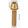 Bicycle Accessories 3PCS Bicycle Seat Stem Screw Titanium Alloy Bike Handlebar Stem Screws Bicycle Disc Brake Set Screw with Gasket Bike Parts (Color : M5 20MM, Size : B) view 2