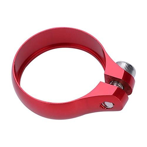 Bicycle Accessories Bike Seatpost Super Light Bike Bicycle Seat Post Clamp CNC Aluminum Alloy Cycling Saddle Seat Post Clamp for 27.2/30.8/31.6mm Bike Parts (Color : Red 31.8mm)