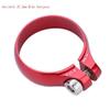 Bicycle Accessories Bike Seatpost Super Light Bike Bicycle Seat Post Clamp CNC Aluminum Alloy Cycling Saddle Seat Post Clamp for 27.2/30.8/31.6mm Bike Parts (Color : Red 31.8mm) view 2