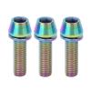 Bicycle Accessories 3PCS Bicycle Seat Stem Screw Titanium Alloy Bike Handlebar Stem Screws Bicycle Disc Brake Set Screw with Gasket Bike Parts (Color : M6 20MM, Size : A) view 1