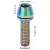 Bicycle Accessories 3PCS Bicycle Seat Stem Screw Titanium Alloy Bike Handlebar Stem Screws Bicycle Disc Brake Set Screw with Gasket Bike Parts (Color : M6 20MM, Size : A) view 2