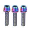 Bicycle Accessories 3PCS Bicycle Seat Stem Screw Titanium Alloy Bike Handlebar Stem Screws Bicycle Disc Brake Set Screw with Gasket Bike Parts (Color : M5 20MM, Size : A) view 1