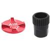 Bicycle Accessories Wheel Drum Repair and Removal Tool amp; Bicycle Front Fork Gas Cover Bike Protective Sleeve Shoulder Cap Bike Parts (Color : Black red) view 1