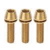 Bicycle Accessories 3PCS Bicycle Seat Stem Screw Titanium Alloy Bike Handlebar Stem Screws Bicycle Disc Brake Set Screw with Gasket Bike Parts (Color : M6 20MM, Size : B) view 1