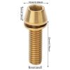 Bicycle Accessories 3PCS Bicycle Seat Stem Screw Titanium Alloy Bike Handlebar Stem Screws Bicycle Disc Brake Set Screw with Gasket Bike Parts (Color : M6 20MM, Size : B) view 2