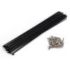 Bicycle Accessories 36Pcs Spokes 2mm Diameter Steel Bicycle Spokes Clycling Mountain Bike Wheel Spokes 259mm 261mm Bicycle Accessory Bike Parts (Color : Black 261mm) view 1