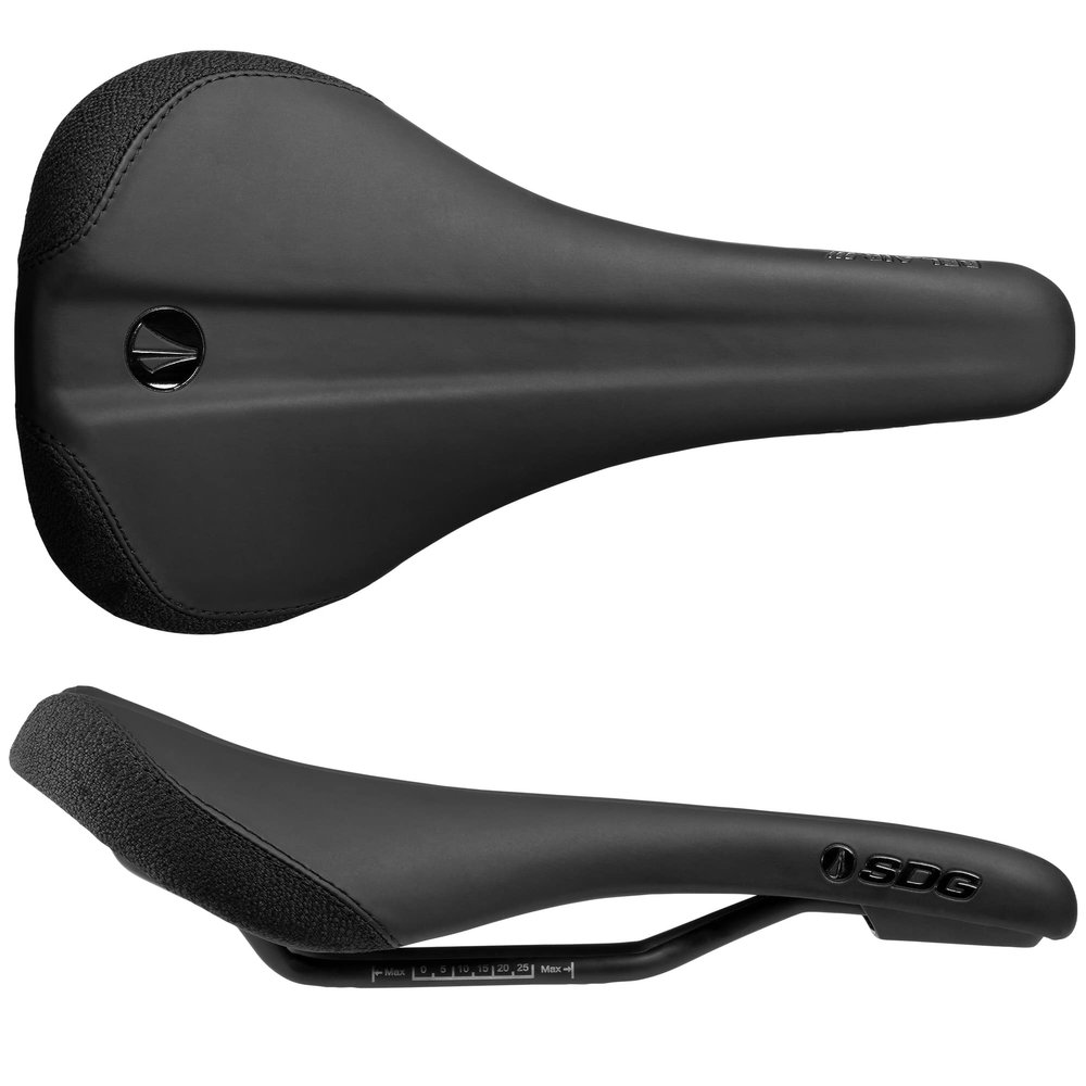 SDG Components Bel-Air V3 Traditional Steel Mountain Bike Saddle 260 x 140mm Unisex Black