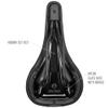 SDG Components Bel-Air V3 Traditional Steel Mountain Bike Saddle 260 x 140mm Unisex Black view 3