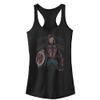 Marvel Junior's What If Union Carter Slim Fit, Scoop Hem Racerback Tank, Black, XX-Large view 1