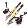 Super Hard High Carbon Fishing Rod Reel Set, Portable Spinning Trout Fishing Rod Reel Combo, Stick Reel Combo, Sea Carp Fishing Bass Rod Pesca1.8 M-3.6 M ZYHYD (Size : 3.0Mrod and 4000Reel) view 1