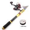 Super Hard High Carbon Fishing Rod Reel Set, Portable Spinning Trout Fishing Rod Reel Combo, Stick Reel Combo, Sea Carp Fishing Bass Rod Pesca1.8 M-3.6 M ZYHYD (Size : 3.0Mrod and 4000Reel) view 2