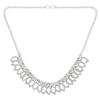 Efulgenz Indian Jewelry Sets for Women Bollywood Jewelry Crystal Austrian Diamond Choker Necklace Earrings Wedding Indian Jewelry Set for Women (Silver) view 4