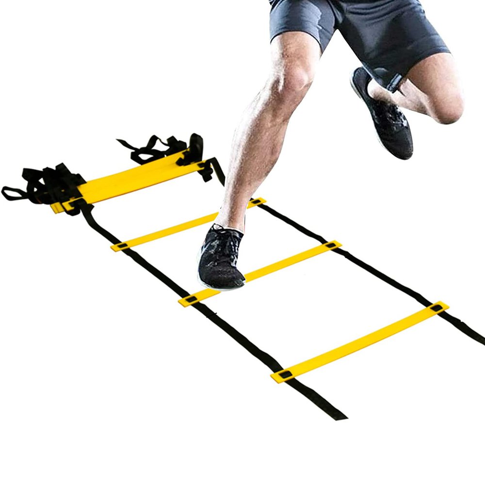 Agility Ladder Flexibility Speed Ladder, Sports Training Set,Fitness Jumping Ladder Footwork Sport Equipment,for Kids/Adults Outdoor Training(Size:5m)