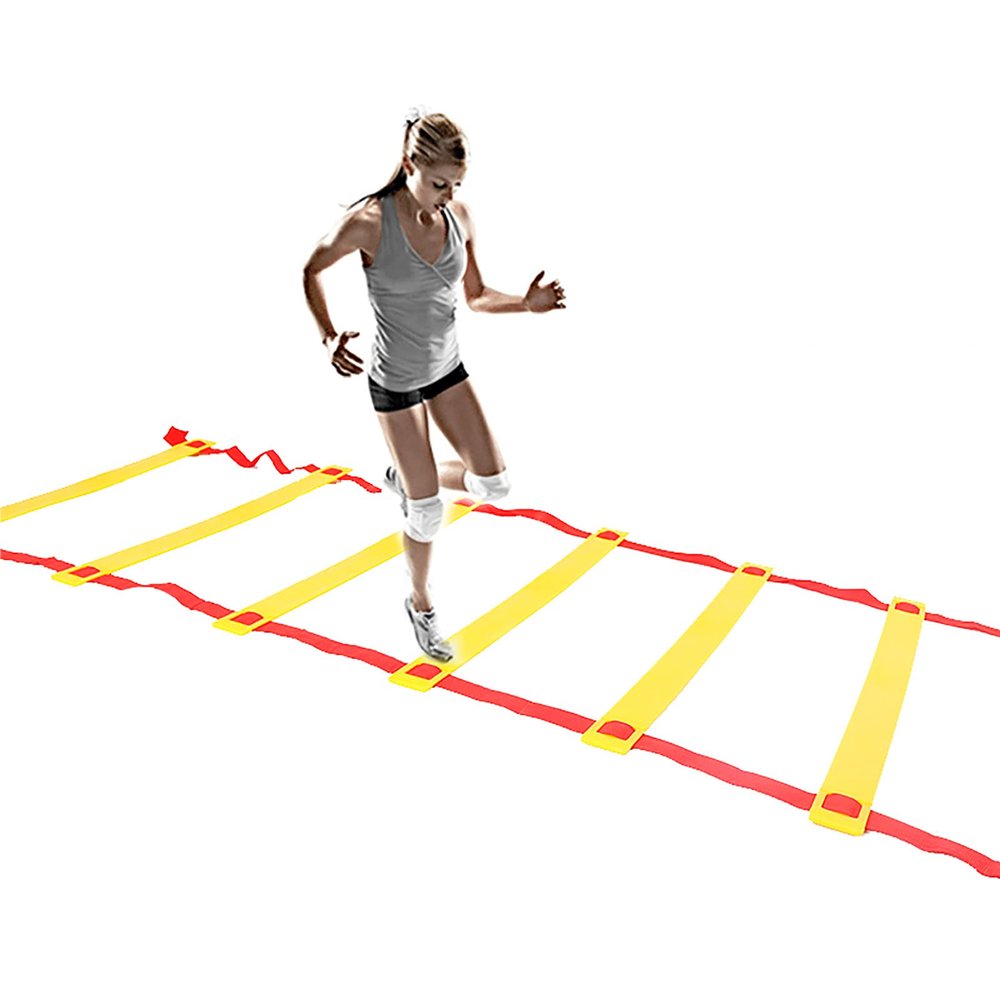 Agility Ladder Agility Training Ladder, Fitness Jumping Ladder Footwork Sport Equipment, for Kids/Adults Indoor/Outdoor Training Equipmen(Size:4m)