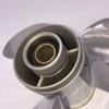 ARKDOZA 9 7/8x14 Stainless Steel Propeller for Yamaha 20-30HP Outboard Motor Pressed in Rubber Hub RH view 2