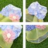Abcsea 1 Piece Floral Pet Dress, Dog Dress, Dog Dresses for Small Dogs, Cat Dress, Dog Dress for Girl, Pink, S view 3