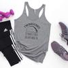 I'm Into Fitness - Fitness Taco In My Mouth, Women's Graphic Racerback Tank Top by Moonlight Makers, Funny Gift for Her, Shirts with Sayings, Yoga Tee (M, Heather Gray) view 2