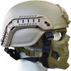 NC PJ Tactical Fast Helmet and Adjustable Airsoft Mask Skull Full Face MaskSuitable for Airsoft Paintball, Halloween, Role-Playing, Costume Parties and Movie Props, Khaki, 21.2-23'' view 2