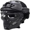 NC PJ Tactical Fast Helmet and Adjustable Airsoft Mask Skull Full Face MaskSuitable for Airsoft Paintball, Halloween, Role-Playing, Costume Parties and Movie Props view 2