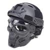 NC PJ Tactical Fast Helmet and Adjustable Airsoft Mask Skull Full Face MaskSuitable for Airsoft Paintball, Halloween, Role-Playing, Costume Parties and Movie Props view 3