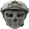 PJ Tactical Fast Helmet and Adjustable Airsoft Mask Skull Full Face MaskSuitable for Airsoft Paintball, Halloween, Role-Playing, Costume Parties and Movie Props, 21.2-23 Inch view 1
