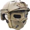 NC PJ Tactical Fast Helmet and Adjustable Airsoft Mask Skull Full Face MaskSuitable for Airsoft Paintball,Halloween,Role-Playing,Costume Parties and Movie Props,tan,21.2-23in view 2