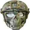 NC PJ Tactical Fast Helmet and Adjustable Airsoft Mask Skull Full Face MaskSuitable for Airsoft Paintball, Halloween, Role-Playing, Costume Parties and Movie Props view 1