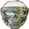 NC PJ Tactical Fast Helmet and Adjustable Airsoft Mask Skull Full Face MaskSuitable for Airsoft Paintball, Halloween, Role-Playing, Costume Parties and Movie Props view 4