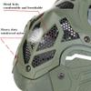 NC PJ Tactical Fast Helmet and Adjustable Airsoft Mask Skull Full Face MaskSuitable for Airsoft Paintball, Halloween, Role-Playing, Costume Parties and Movie Props, 21.2-23 inch view 4
