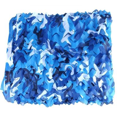 BcofoA Outdoor Camouflage nets, Shade nets, Military Games, Party, Camping, Hunting Decorations, Multi-Color Optional, Customizable (Color : Ocean, Size : 55M/16.516.5ft)