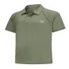 MOHEEN Men's Moisture Wicking Performance Polo Shirts Short Sleeve Breathable Solid Polo Shirts, Olive Gray, 2XL view 1