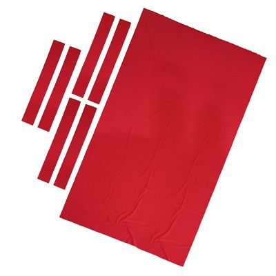 Milageto 9ft Pool Table Replacement Kit 0.6mm Thick, Wear-Resistant and, Red, 2.8x1.5m
