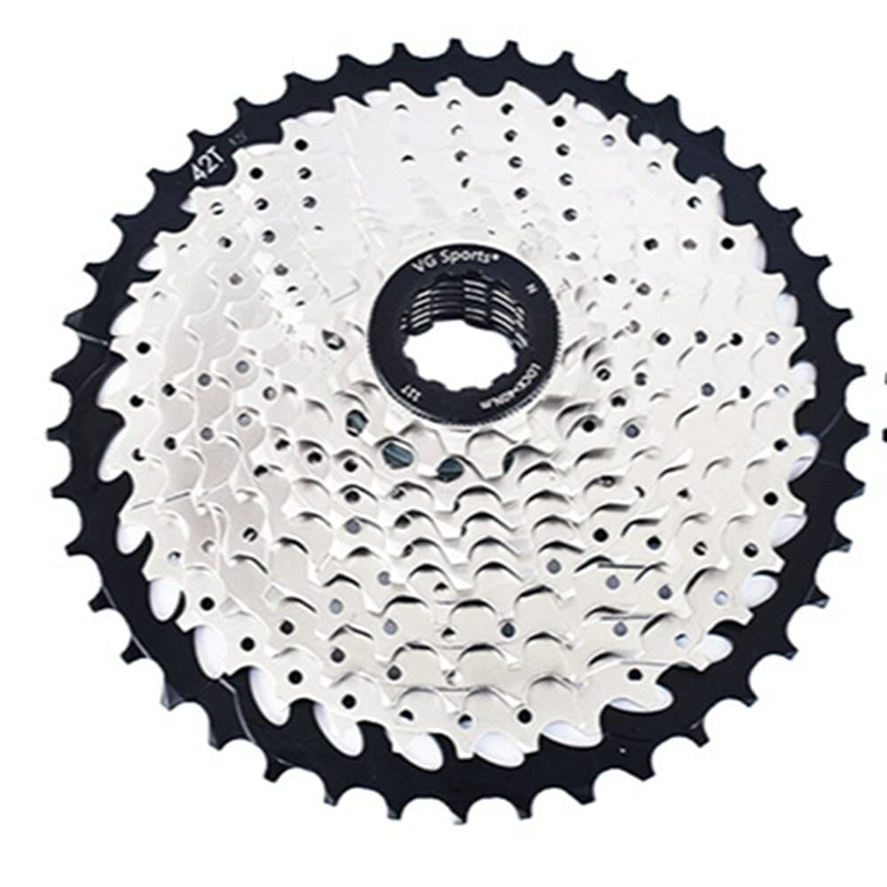 catazer Bicycle Freewheel 8/9/10/11 Speed Bike Cassette 11-32T/11-36T/11-40T/11-42T /11-46T /11-50T Mountain Bike Cassette Compatible with Shimano Sram(Except XD) (11S 11-42T)