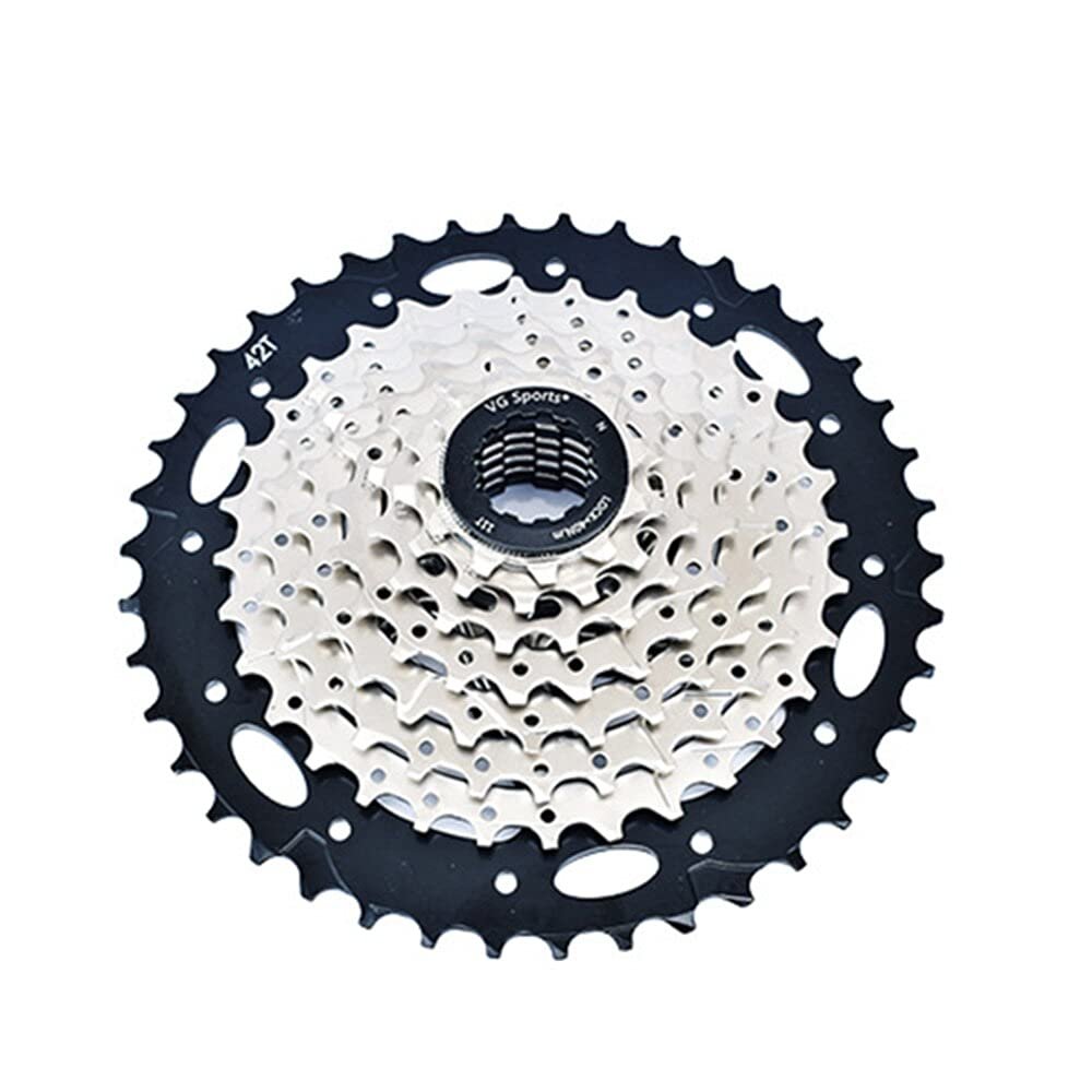 catazer Bicycle Freewheel 8/9/10/11 Speed Bike Cassette 11-32T/11-36T/11-40T/11-42T /11-46T /11-50T Mountain Bike Cassette Compatible with Shimano Sram(Except XD) (8S 11-42T)