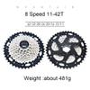catazer Bicycle Freewheel 8/9/10/11 Speed Bike Cassette 11-32T/11-36T/11-40T/11-42T /11-46T /11-50T Mountain Bike Cassette Compatible with Shimano Sram(Except XD) (8S 11-42T) view 2