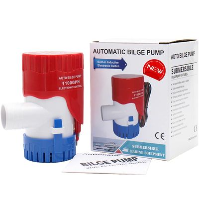 MAKERELE Auto Bilge Pump for Boats 12v 1100GPH Automatic Submersible Boat Bilge Water Pump with Electronic Switch (Outlet Diameter1 1/8 inch/29mm)