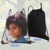 Ceosande Personalized Drawstring Bag with Your Name Drawstring Backpack for Men Women Small Gym Beach Shopping Sport Yoga Bag (Name Photo Text) view 4