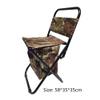 Nuojie Camping Folding Chair Outdoor Fishing Chair Bag Folding Camping Stool Portable Backpack Cooler Insulated Picnic Bag Hiking Seat Table Bag Bear 150KG (Color : with backrest) view 3