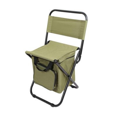 Nuojie Camping Folding Chair Folding Backrest Camping Fishing Chair Stool Backpack with Cooler Insulated Picnic Bag Hiking Seat Bag