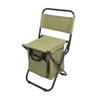 Nuojie Camping Folding Chair Folding Backrest Camping Fishing Chair Stool Backpack with Cooler Insulated Picnic Bag Hiking Seat Bag view 1