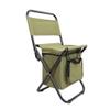 Nuojie Camping Folding Chair Folding Backrest Camping Fishing Chair Stool Backpack with Cooler Insulated Picnic Bag Hiking Seat Bag view 2