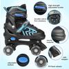 Kids Roller Skates for Boys Girls Children Beginners, 4 Sizes Adjustable Roller Skates for Youth Adult, Child Big Kid Skates with Light up Wheels for Outdoor Indoor Sports - Large view 4