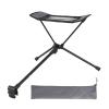 Nuojie Camping Folding Chair Outdoor Folding Footstool Portable Recliner Footstool with Long Legs Can Be Used with Folding Chair (Color : Black) view 1