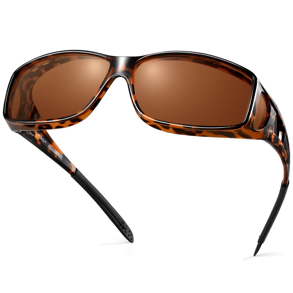 URUMQI Polarized Sunglasses Fit Over Glasses for Men Women UV400 Protection