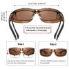 URUMQI Polarized Sunglasses Fit Over Glasses for Men Women UV400 Protection view 4