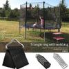 Tookie Trampoline Triangle Buckle, 10pcs Triangle Rings, High Strength Metal for Replacement Repair view 2