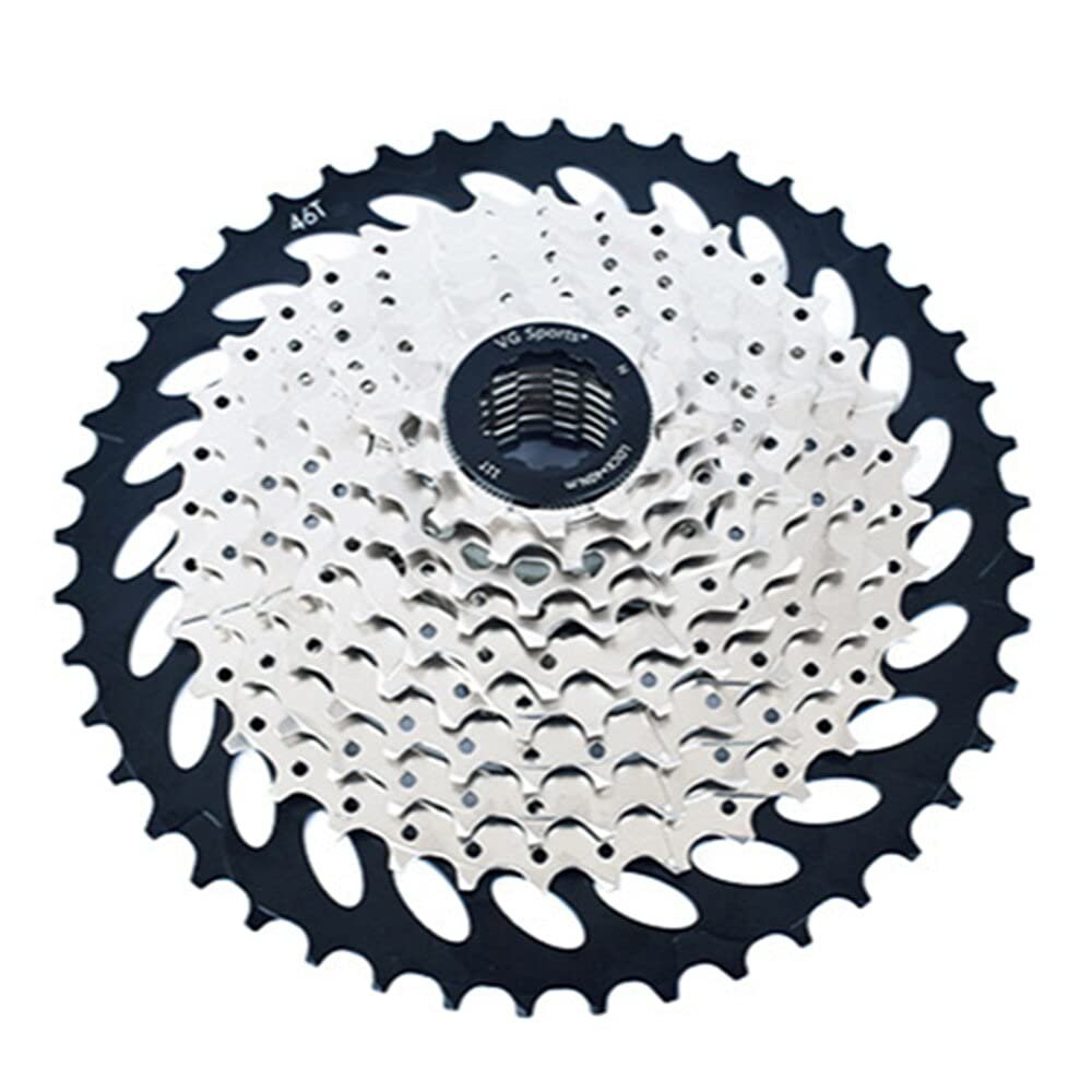 catazer Bicycle Freewheel 8/9/10/11 Speed Bike Cassette 11-32T/11-36T/11-40T/11-42T /11-46T /11-50T Mountain Bike Cassette Compatible with Shimano Sram(Except XD) (10S 11-46T)